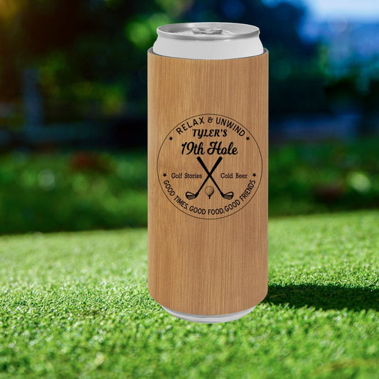 19th Hole Golf Slim Can Cooler - Golf - GroomsDay