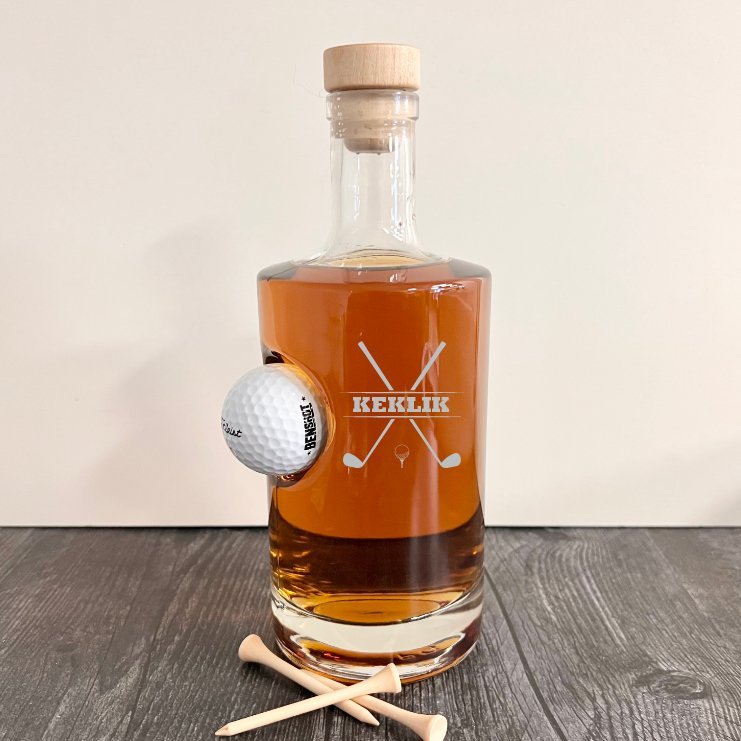 Golf Ball Custom Decanter - Golf - GroomsDay