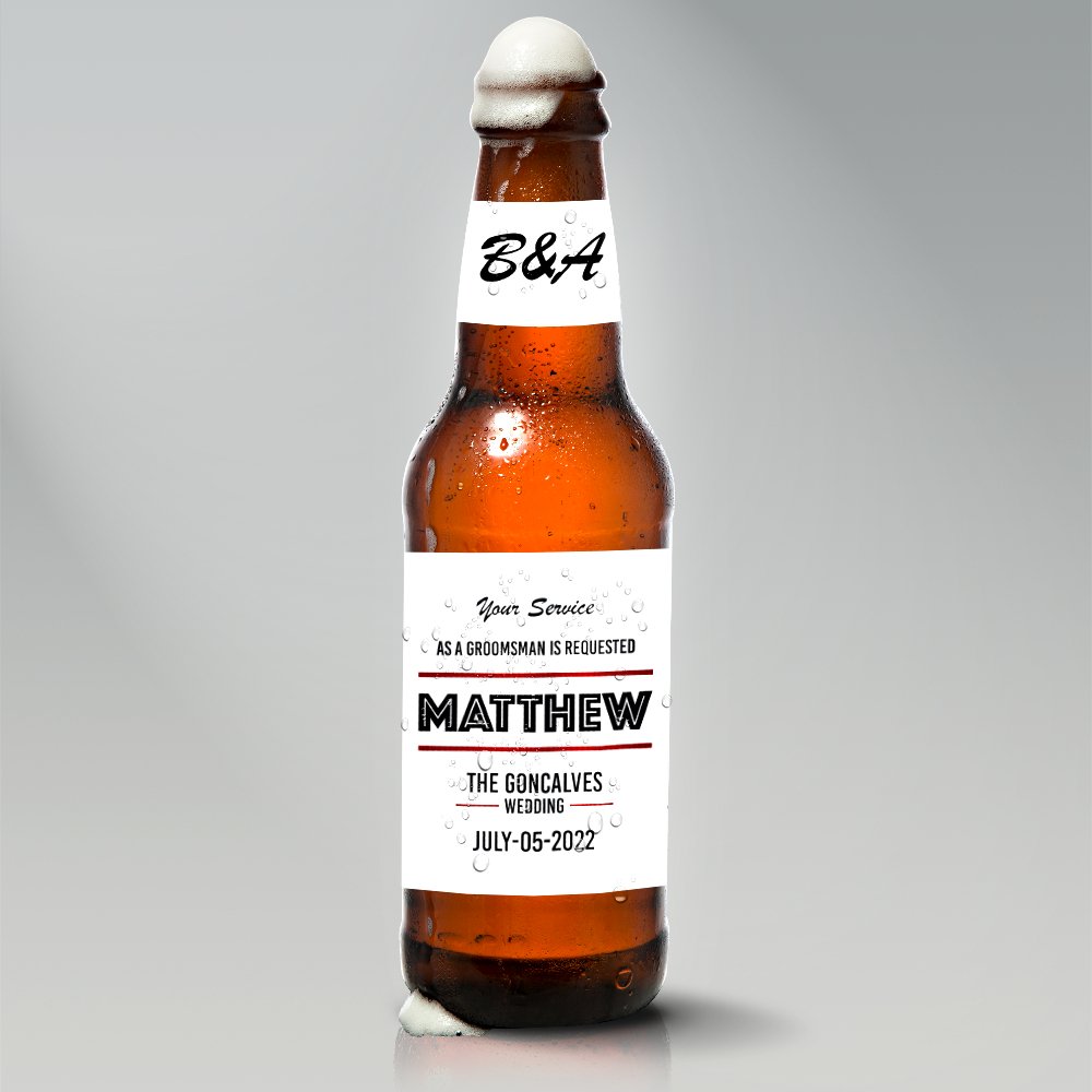 Groomsman-Beer Label