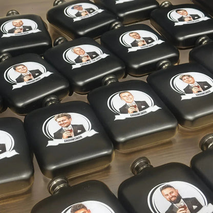 Groomsman Grins Flask - Flask - GroomsDay
