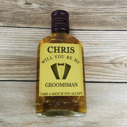 Groomsmen Pint Bottle Label - Proposal - GroomsDay