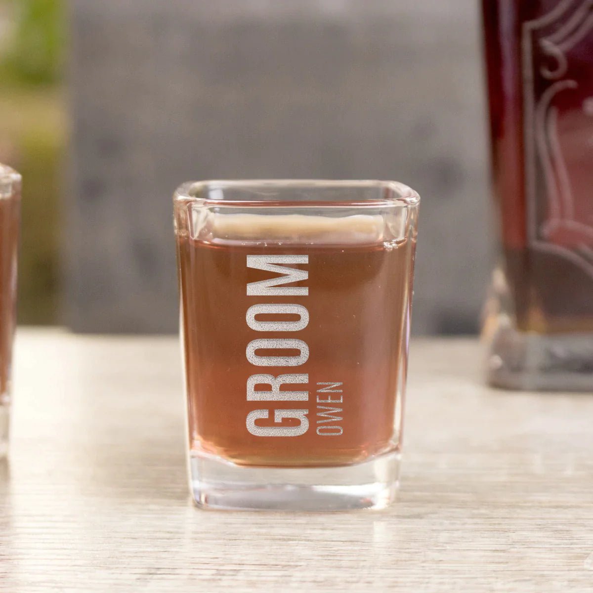 Groomsmen Shot Glass - Design: BG4