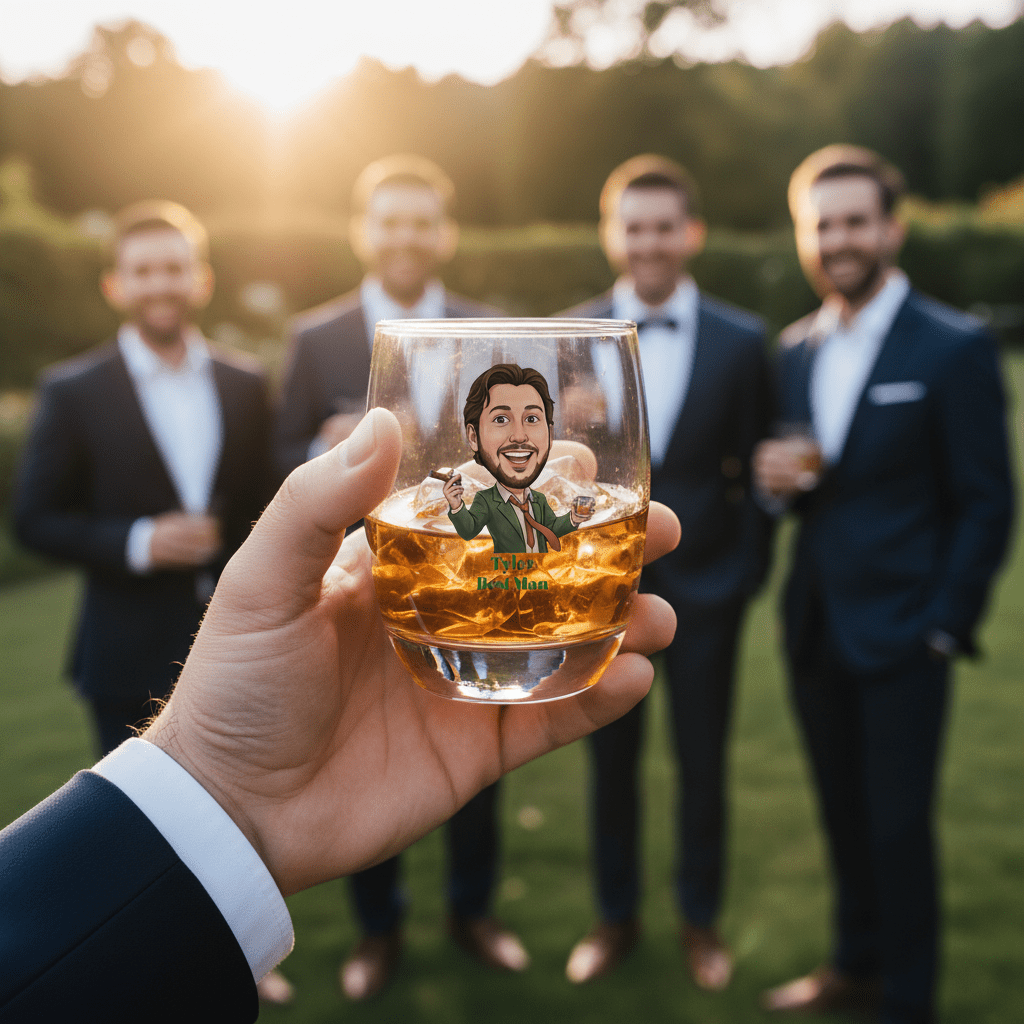 Grooms Crew Whiskey Glass - Groomsmen - GroomsDay