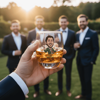 Grooms Crew Whiskey Glass - Groomsmen - GroomsDay