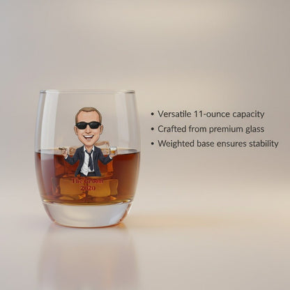 Grooms Crew Whiskey Glass - Groomsmen - GroomsDay