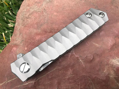 Sharp Damascus Steel Tanto Blade - Knives - GroomsDay