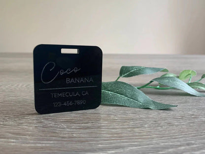 Elegant Personalized Travel Tag for Luggage - Travel Gifts - GroomsDay