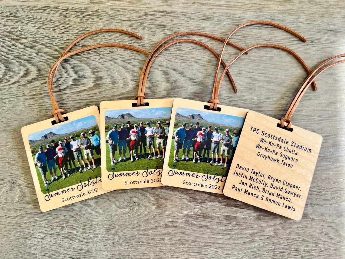 Personalized Photo Luggage Tag - Custom Travel Accessory