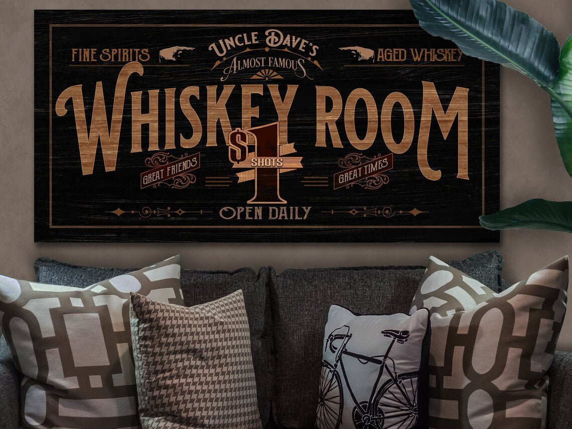 Custom Whiskey Bar Sign