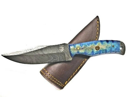 Everyday Carry Damascus Knife - Damascus Knife - GroomsDay
