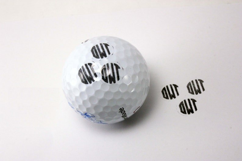 Wooden Golf Ball Stamp - Golf - GroomsDay
