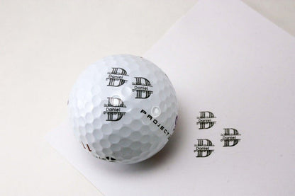 Wooden Golf Ball Stamp - Golf - GroomsDay