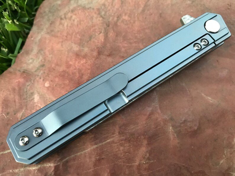 Damascus Steel Pocket Knife - Knives - GroomsDay