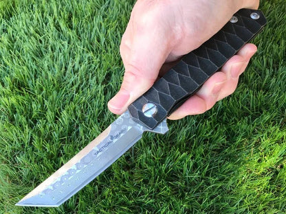 EDC Knife Damascus Blade - Knives - GroomsDay