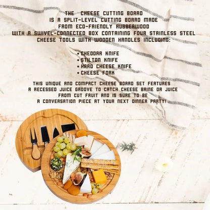 Custom Cheese Server Set - Cutting Board - GroomsDay