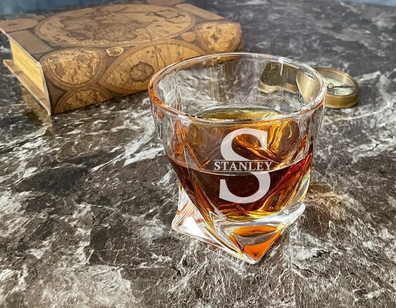 Fancy Scotch Glass - Whiskey Glass - GroomsDay