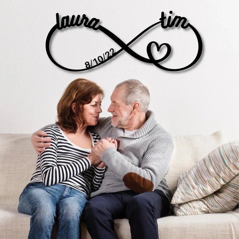 Personalized Infinity Anniversary Sign - Anniversary - GroomsDay
