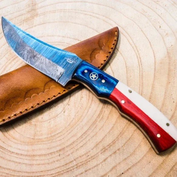 Texas Damascus Hunting Knife