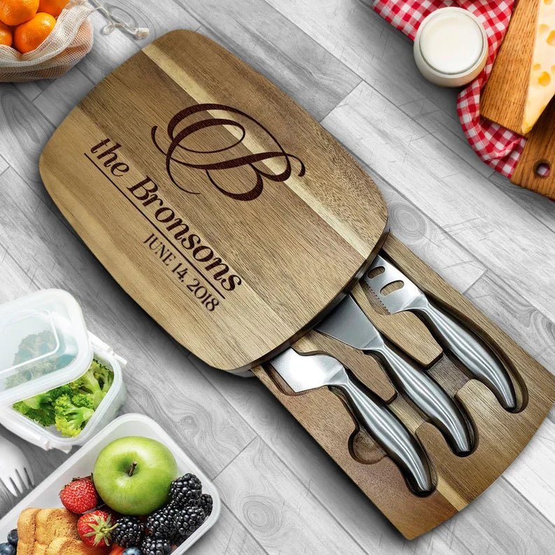 Personalized Trapdoor Charcuterie Board - Cutting Board - GroomsDay