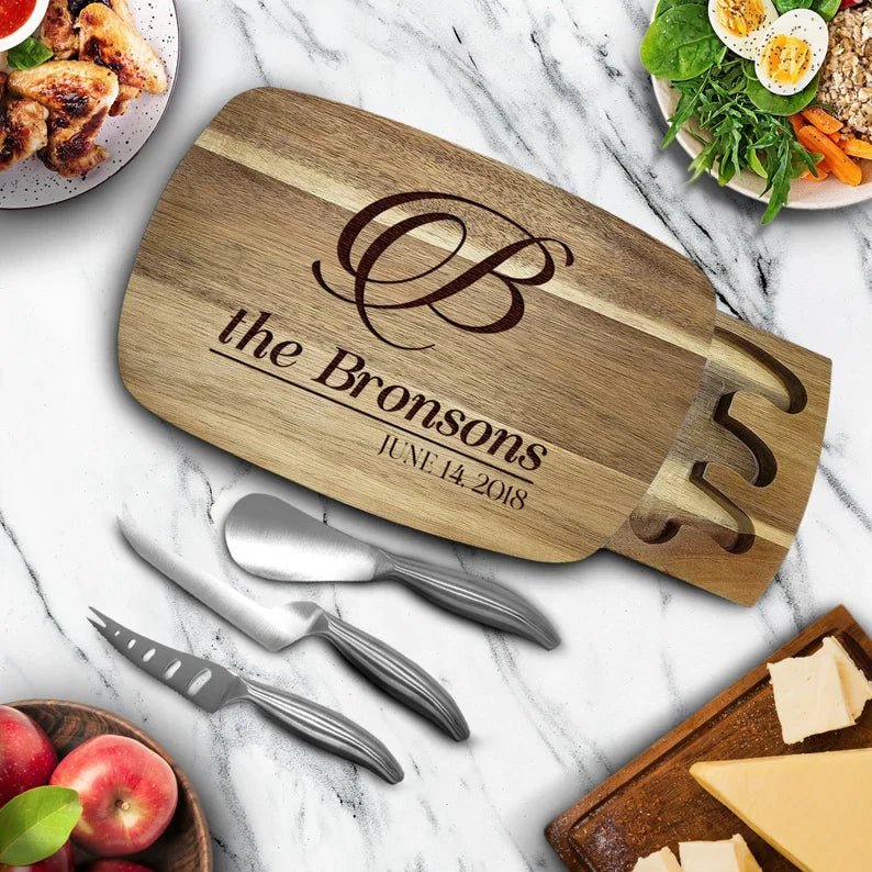 Personalized Trapdoor Charcuterie Board - Cutting Board - GroomsDay