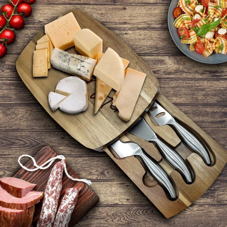 Personalized Trapdoor Charcuterie Board - Cutting Board - GroomsDay