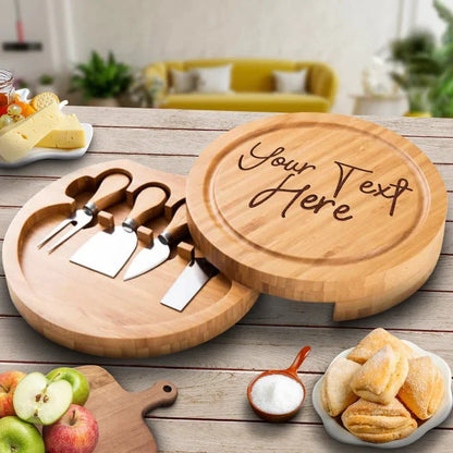 Custom Cheese Server Set - Cutting Board - GroomsDay