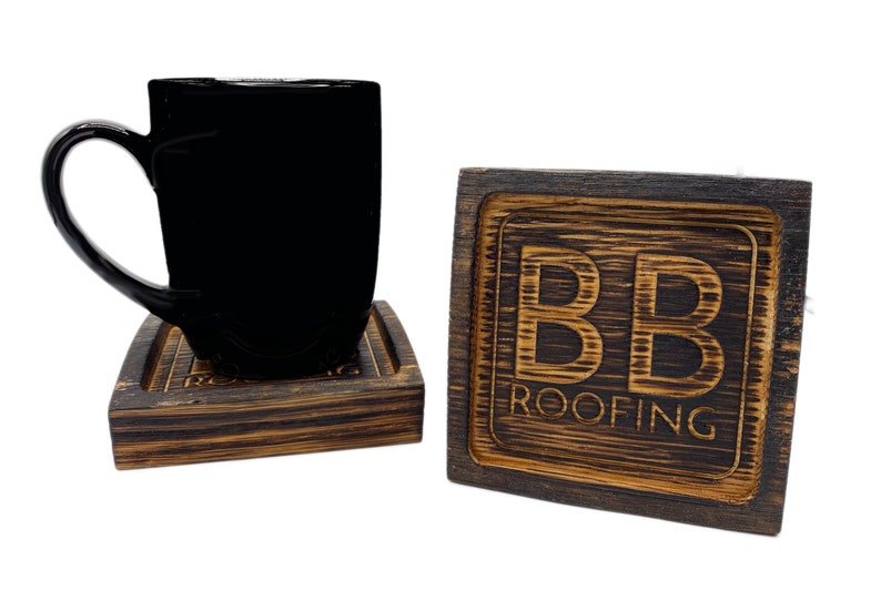 Whiskey Charred Coasters