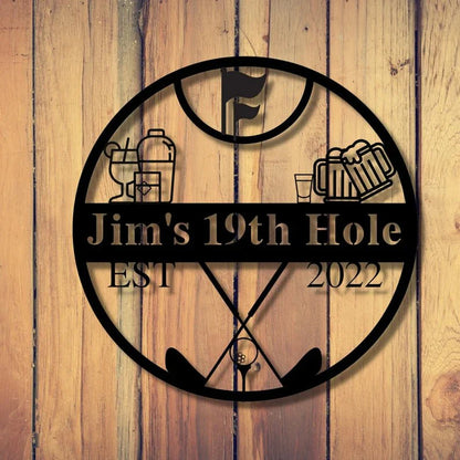19th Hole Pub Sign - Pub Signs - GroomsDay
