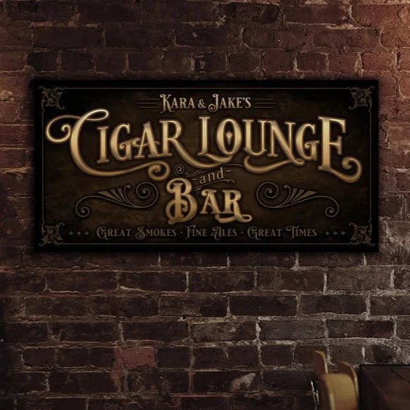 Cigar Lounge Bar Sign