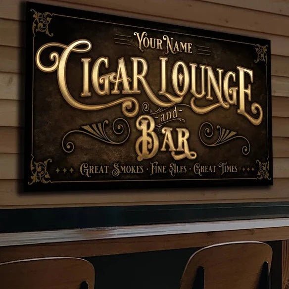 Cigar Lounge Bar Sign