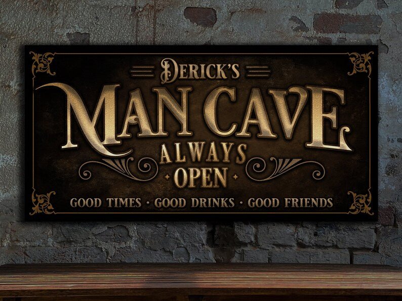 Personalized Man Cave Sign