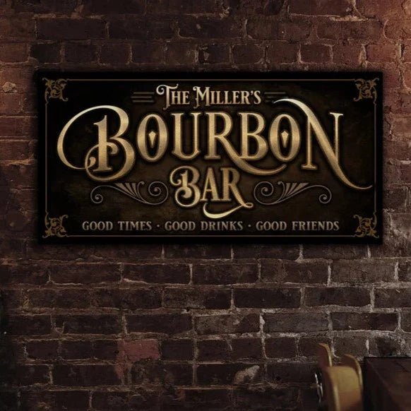 Custom Bourbon Bar Sign