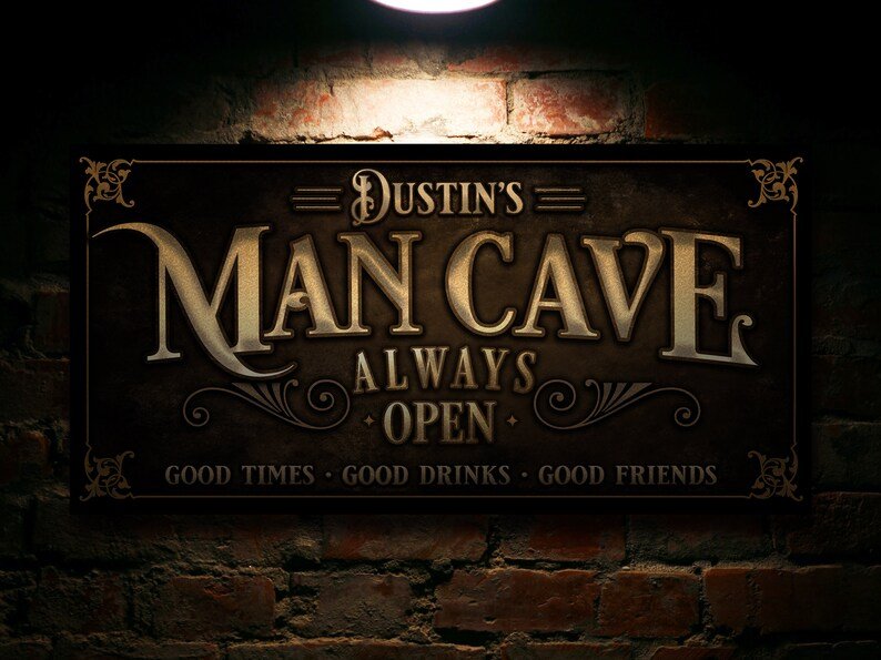 Personalized Man Cave Sign