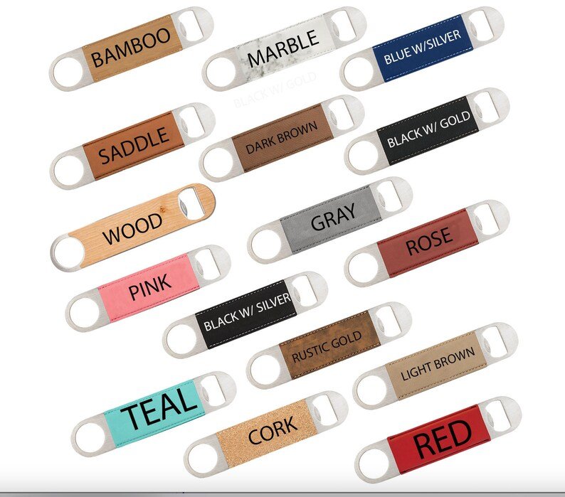 Unique Personalized Custom Logo Bottle Opener Customized Bottle Openers Gifts for Men by Groovy Guy