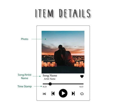 Personalized Couple Song Plaque