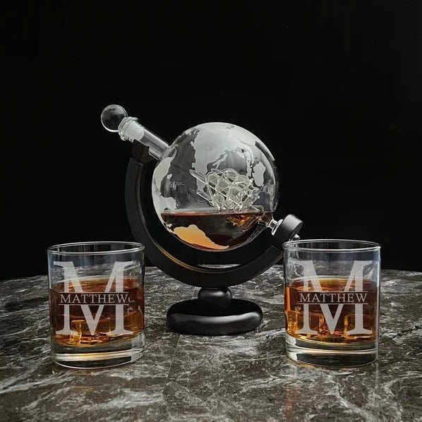 World Map Decanter