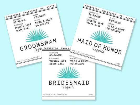 Tequila Wedding Label - GroomsDay
