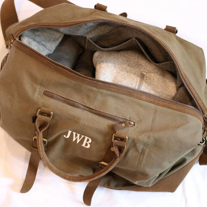 Workhorse Monogrammed Weekender Bag