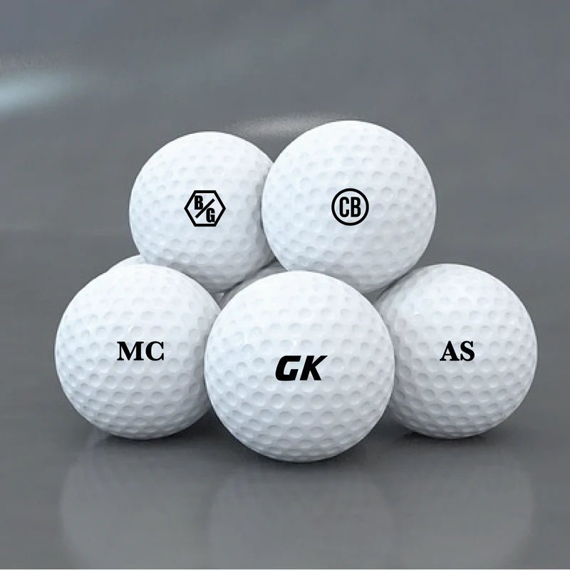 Custom personalized golf ball stamp with initials and premium ink