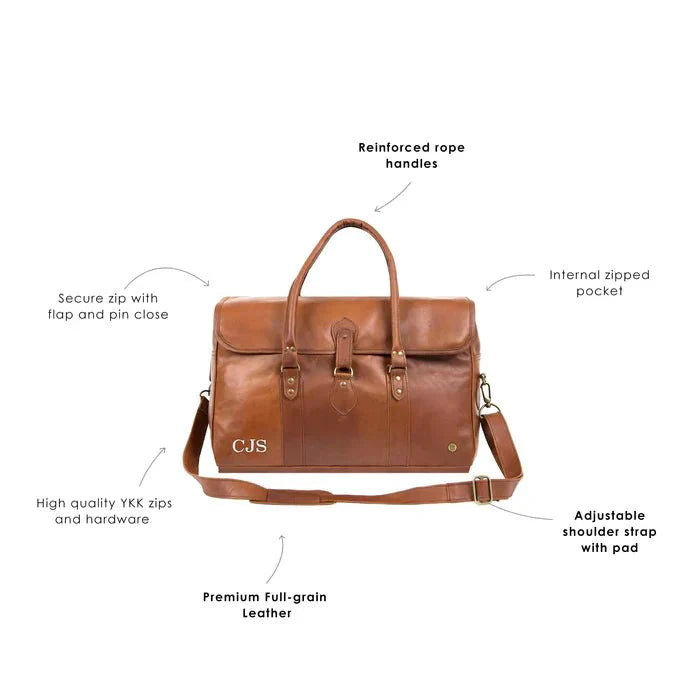 The Drake Strapped Weekender - Duffel Bags - GroomsDay