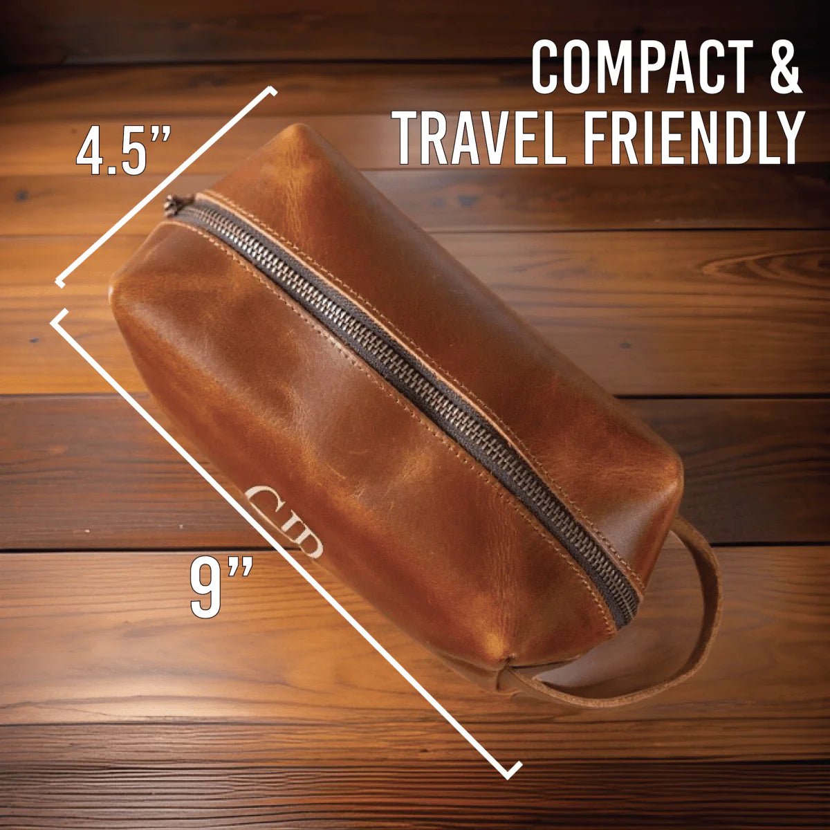 Custom Leather Dopp - Dopp Kit - GroomsDay