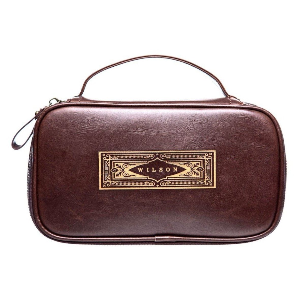 Leather Shaving Bag - Personalized Toiletry Bag - GroomsDay