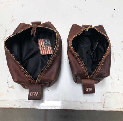 Genuine Leather Travel Marvel - Toiletry Bag - GroomsDay