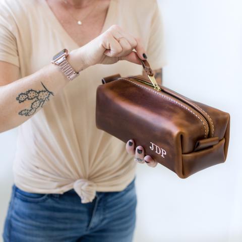 Genuine Leather Travel Marvel - Toiletry Bag - GroomsDay