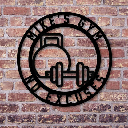 Metal Gym Sign - Pub Signs - GroomsDay