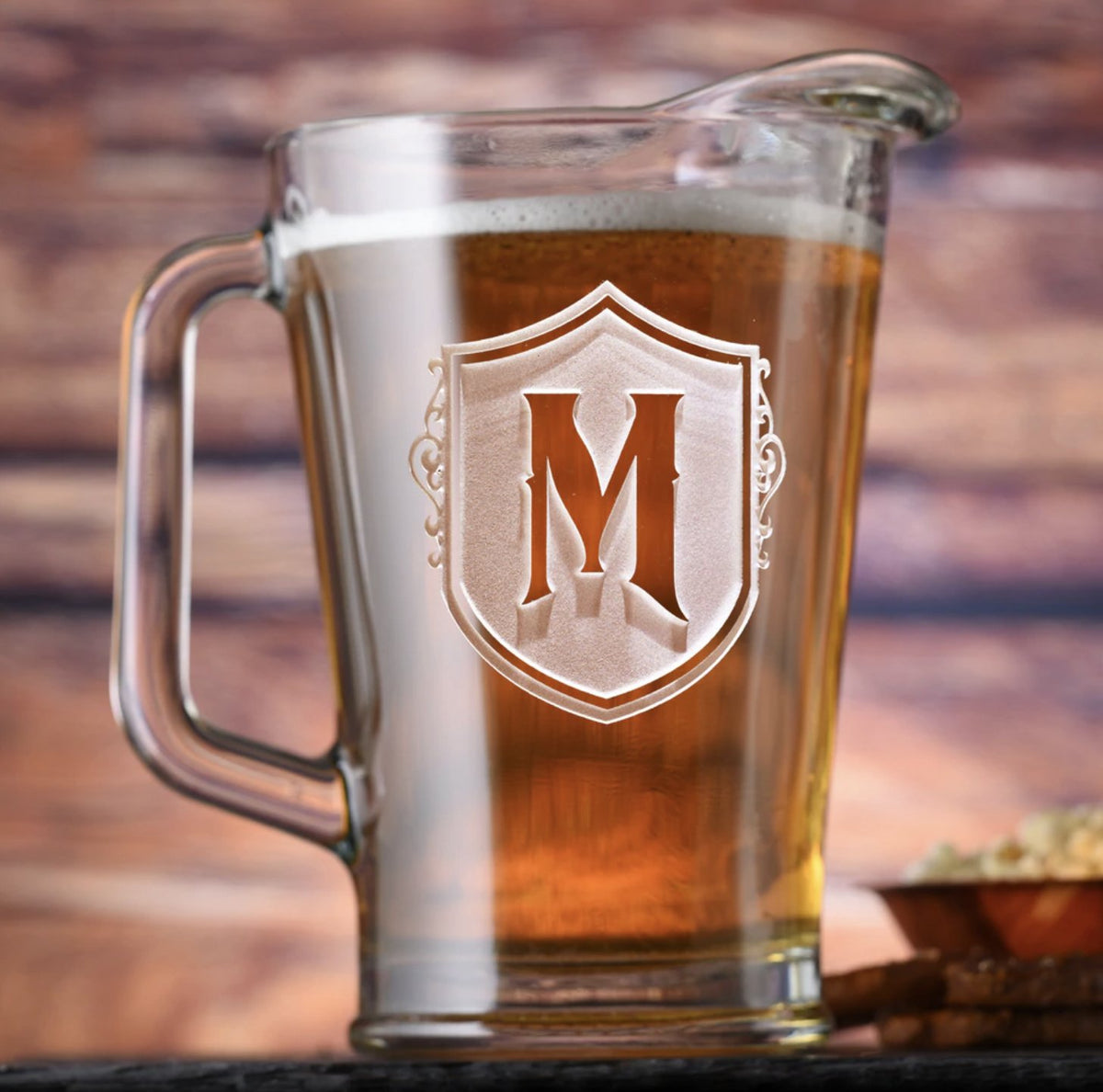 Monogram Beer Pitcher