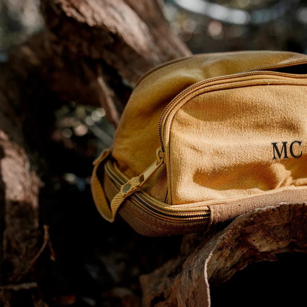 Durable Personalized Canvas Toiletry Bag - Toiletry Bag - GroomsDay