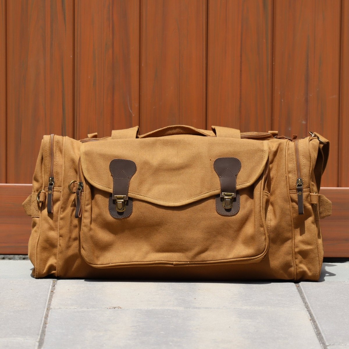 Voyager Monogrammed Duffle Bag - duffel bag - GroomsDay