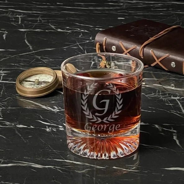 Old Fashioned Round Whiskey Glass - Whiskey - GroomsDay