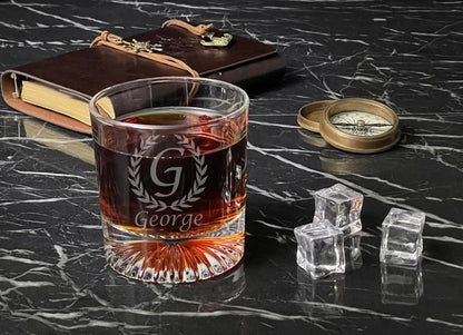 Old Fashioned Round Whiskey Glass - Whiskey - GroomsDay